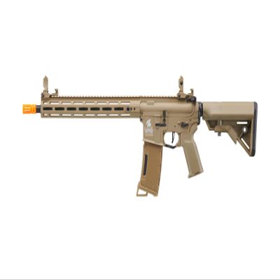 Lancer Tactical Gen 3 Lightweight Durable Polymer M4 Airsoft MLOK AEG w/High Speed Mid Cap with Programmable Fast Trigger (ETU & MOSFET)
