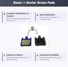 2 Pairs Bike Brake Pads Resin for Hope HOP-009995, Tech Evo X2, V2, X2; Tech 3 X2 Uno, Mini X2, Pro; Race,EVO, X2. The Bicycle Replacement Part for OEM Brakes for high Braking Power view 2