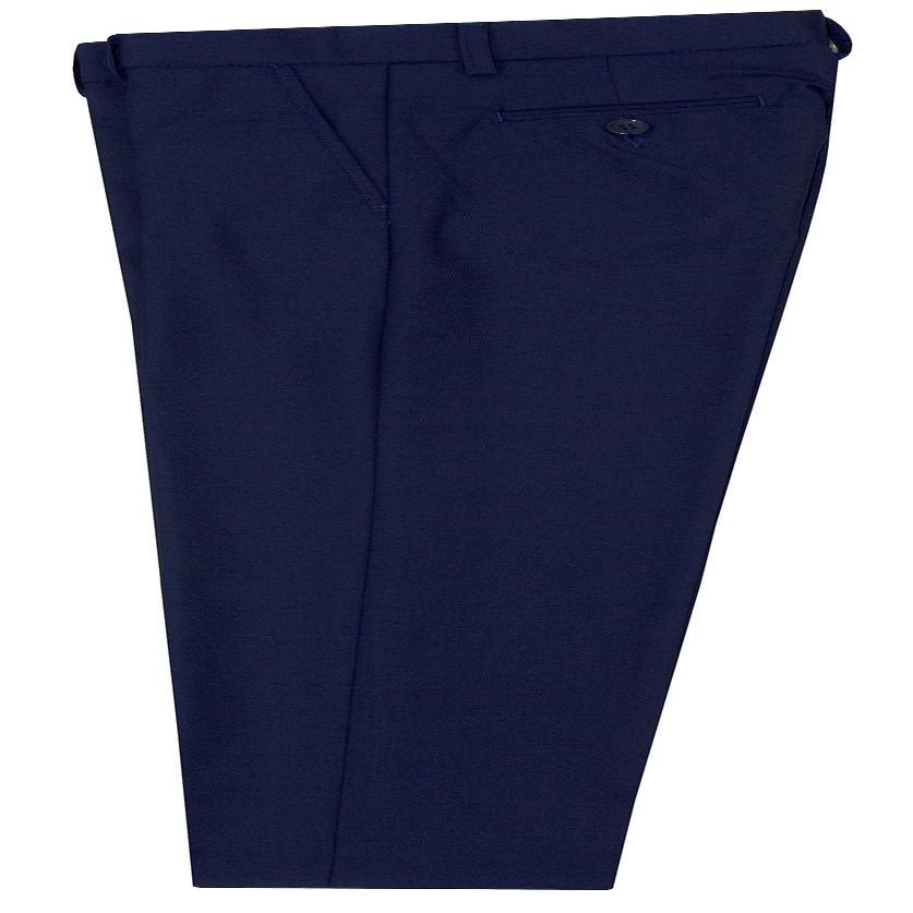 Tuxgear Boys Slim Fitting Dress Pants with Adjustable Waist, (Indigo Blue, 7 Slim)