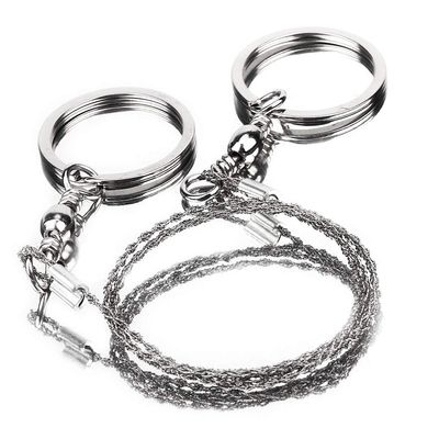 Survival Wire Camping Saw, Stainless Steel Portable Angle Commando Saw - Universal and Ideal for Survival Kits