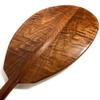 Tikimaster Premium Black Walnut Tiger Curls Outrigger Paddle 60 in Straight Shaft | #koa7018 view 1