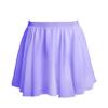 easyforever Kids Girls Basic Chiffon Pleated Pull-on Wrap Skirt Skort Ballet Dancewear Daily Casual Outfits Light Purple P 12-15 Years view 1