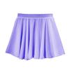 easyforever Kids Girls Basic Chiffon Pleated Pull-on Wrap Skirt Skort Ballet Dancewear Daily Casual Outfits Light Purple P 12-15 Years view 3