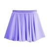 easyforever Kids Girls Basic Chiffon Pleated Pull-on Wrap Skirt Skort Ballet Dancewear Daily Casual Outfits Light Purple P 12-15 Years view 4