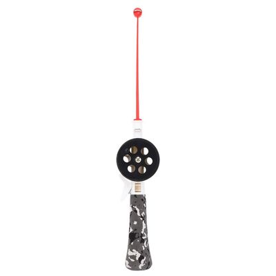 Liyeeo Low Resistance Lightweight 34cm Length Waterproof Ice Fishing Pole, Children Ice Fishing Rod, Ice Fishing Rod, for Children Beginner