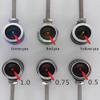 AMEYXGS Archery Recurve Bow Sight Scope Sight Pin with 0.5/0.75/1.0 Optical Fiber Arrow Aluminum Sight for Hunting Bow Accessory (Orange, 1.0) view 3