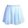 easyforever Kids Girls Basic Chiffon Pleated Pull-on Wrap Skirt Skort Ballet Dancewear Daily Casual Outfits Light Blue P 6-12 Years view 2