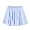 easyforever Kids Girls Basic Chiffon Pleated Pull-on Wrap Skirt Skort Ballet Dancewear Daily Casual Outfits Light Blue P 6-12 Years view 3