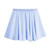 easyforever Kids Girls Basic Chiffon Pleated Pull-on Wrap Skirt Skort Ballet Dancewear Daily Casual Outfits Light Blue P 6-12 Years view 4