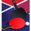 LINGOSHUN Table Tennis Bat Advanced,5-ply Wood,Competition Ping Pong Racket with Case,Double-Sided Reverse Adhesive,Designed for Rotation / 7 Stars/Short Handle view 4