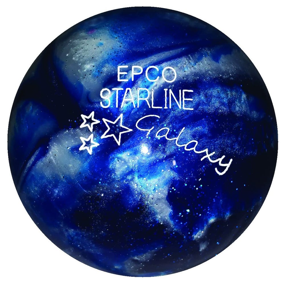 BuyBocceBalls - EPCO Candlepin Bowling Balls - Starline Galaxy - Blue (4 1/2", 2lbs 6oz) - Single - Made in USA
