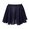 easyforever Kids Girls Basic Chiffon Pleated Pull-on Wrap Skirt Skort Ballet Dancewear Daily Casual Outfits Navy Blue P 12-15 Years view 2