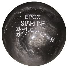 BuyBocceBalls - EPCO Candlepin Bowling Balls - Starline Galaxy - Black (4 1/2", 2lbs 6oz) - Single - Made in USA