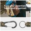 EOTW Paracord Keychain for Men Women Paracord Carabiner Backpack Keychain with Aluminum Clip for Camping Hiking Outdoor Gear view 4