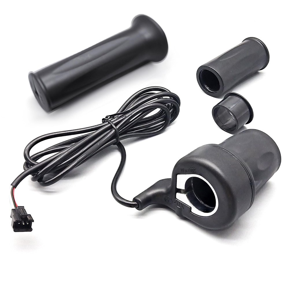 HUDAMZKY Electric Bicycle Right Handle 20X Half Twist Throttle 24V 36V 48V 60V 72V SM/Waterproof Connector for E Bikes or Folding Electric Scooter