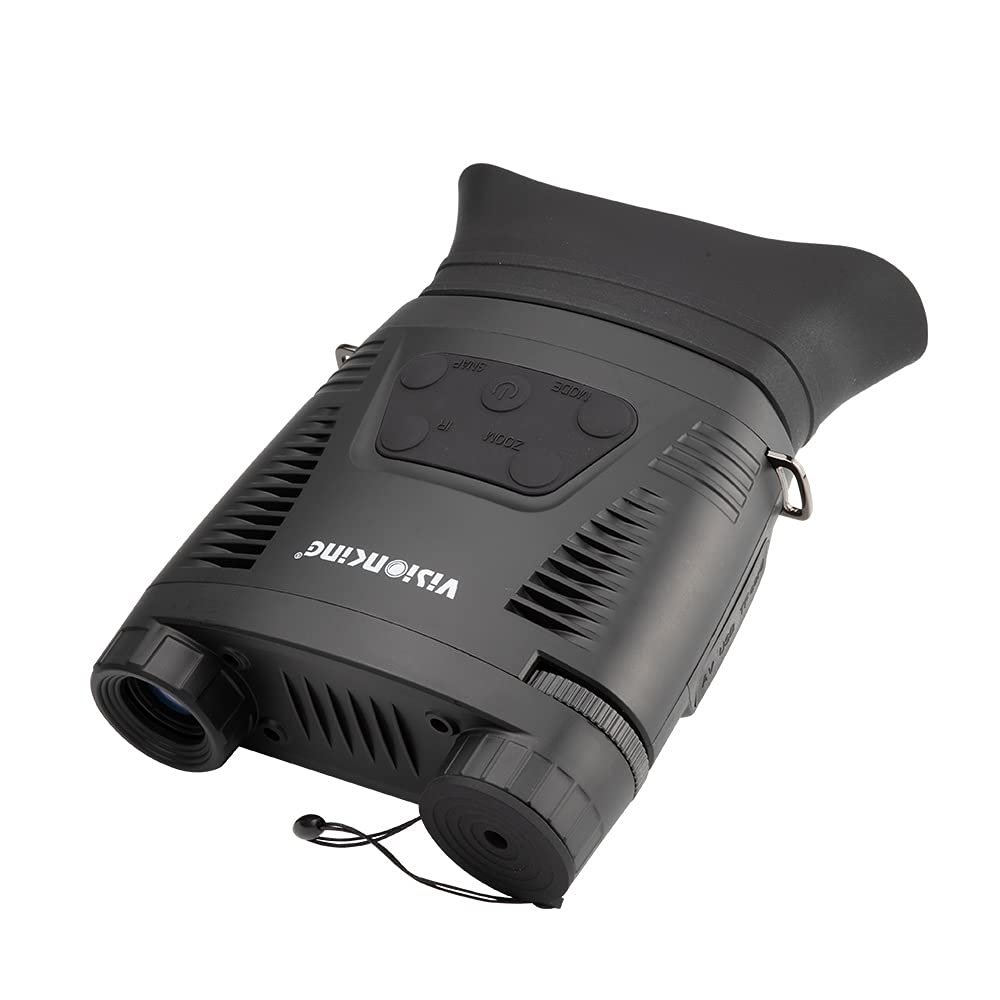 Visionking 3.5x-7x Digital Night Vision 4 Inch Hd Large Screen Infrared Monocular 5 Infrared Digital Night Vision Binoculars for Hunting, Military, Rural Security and Outdoor Adventure. (Black)