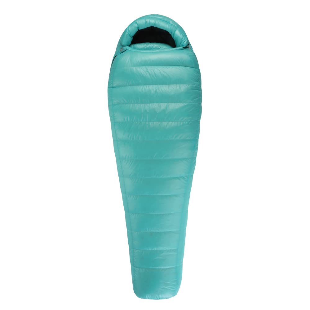 AEGISMAX Summit1 Series -6 Degree 800FP Goose Down Sleeping Bag Ultralight Down Sleeping Bag for Backpacking and Camping for Men & Women (Aruba Blue, Lengthen)