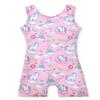 HOZIY Girls Gymnastics Outfit Size 7-8 Years Old Unicorn Pink Castle Rainbow Crown Biketard Leotard Pinkish Sparkle view 1