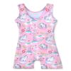 HOZIY Girls Gymnastics Outfit Size 7-8 Years Old Unicorn Pink Castle Rainbow Crown Biketard Leotard Pinkish Sparkle view 2
