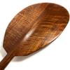 Tikimaster Premium Black Walnut Tiger Curls Outrigger Paddle 60 in Straight Shaft | #koa7019 view 1