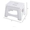 DDER Outdoor Thickened Plastic Folding Stool Space Saving Non-Slip Adult Camping Portable Fishing Household Picnic Chair (White) view 3