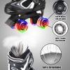 Kids Roller Skates for Girls and Boys,4 Sizes Adjustable Quad Skates with Light up Wheels, Birthday Gift for Kids Children Beginners,Black M view 3