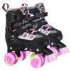 Kids Roller Skates for Girls and Boys,4 Sizes Adjustable Quad Skates with Light up Wheels, Birthday Gift for Kids Children Beginners,Patines para Nias Nios view 1