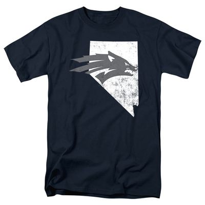 University of Nevada, Reno Official State Shape Unisex Adult T Shirt,State Shape, 4X-Large
