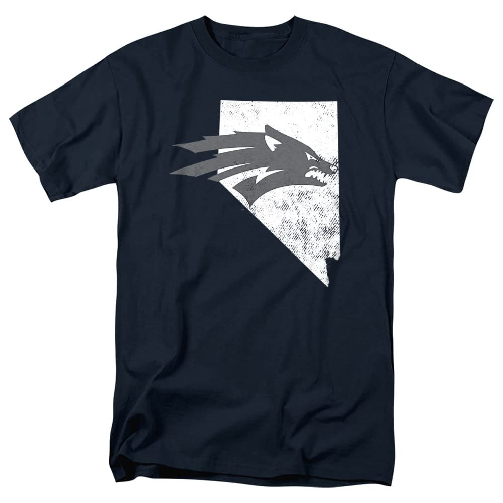 University of Nevada, Reno Official State Shape Unisex Adult T Shirt,State Shape, 4X-Large