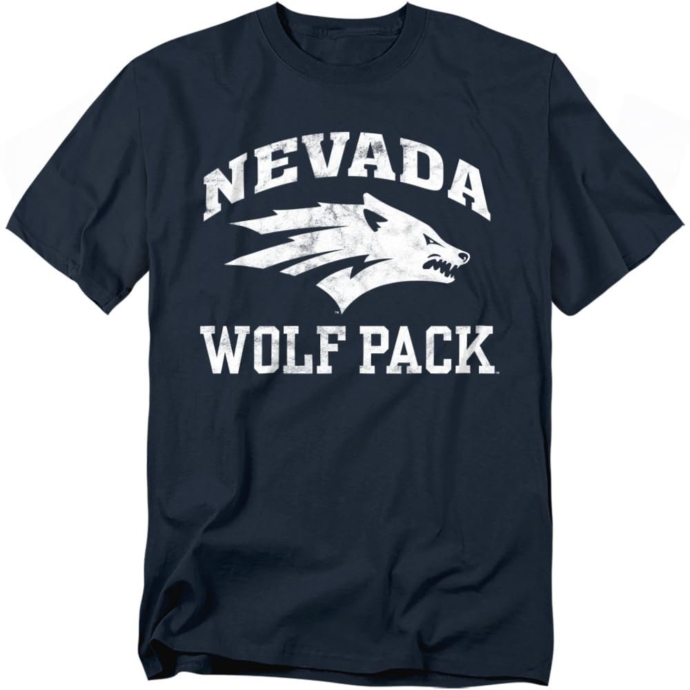University of Nevada, Reno Official Wolf Pack Logo Unisex Adult T Shirt,Wolf Pack Logo, 5X-Large