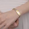 LinnaLove 7 1/2 in Gold Lady Medical Alert id Bracelets-Stainless Steel Medical Bracelets for Women DNR do not resuscitate Bracelets view 4