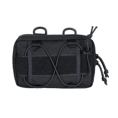 EXCELLENT ELITE SPANKER Tactical Molle Admin Pouch Compact Utility EDC Tool Bag with Shoulder Strap Nylon Belt Waist Bag for Tactical Accessories (BLK)