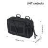 EXCELLENT ELITE SPANKER Tactical Molle Admin Pouch Compact Utility EDC Tool Bag with Shoulder Strap Nylon Belt Waist Bag for Tactical Accessories (BLK) view 2