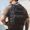 EXCELLENT ELITE SPANKER Tactical Molle Admin Pouch Compact Utility EDC Tool Bag with Shoulder Strap Nylon Belt Waist Bag for Tactical Accessories (BLK) view 4