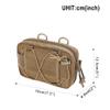 EXCELLENT ELITE SPANKER Tactical Molle Admin Pouch Compact Utility EDC Tool Bag with Shoulder Strap Nylon Belt Waist Bag for Tactical Accessories (COB) view 2