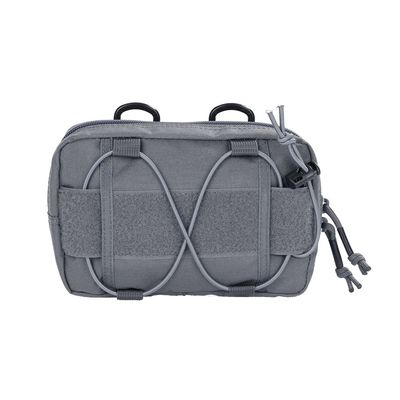 EXCELLENT ELITE SPANKER Tactical Molle Admin Pouch Compact Utility EDC Tool Bag with Shoulder Strap Nylon Belt Waist Bag for Tactical Accessories (Gry)