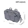 EXCELLENT ELITE SPANKER Tactical Molle Admin Pouch Compact Utility EDC Tool Bag with Shoulder Strap Nylon Belt Waist Bag for Tactical Accessories (Gry) view 2