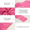 Ebifin Girls Long Sleeve Shirts Kids Casual Crewneck Tunic Tops Button Striped Tee Blouses Size 4-15 view 4