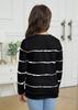 Ebifin Girls Long Sleeve Shirts Kids Casual Crewneck Tunic Tops Button Striped Tee Blouses Size 4-15 view 3