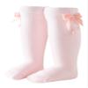 JEATHA Toddler Cute Knee High Baby Socks Kids Girls Velvet Bow Pom Poms Decor Tube Stockings Pink 2-3 Years view 1