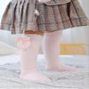 JEATHA Toddler Cute Knee High Baby Socks Kids Girls Velvet Bow Pom Poms Decor Tube Stockings Pink 2-3 Years view 3