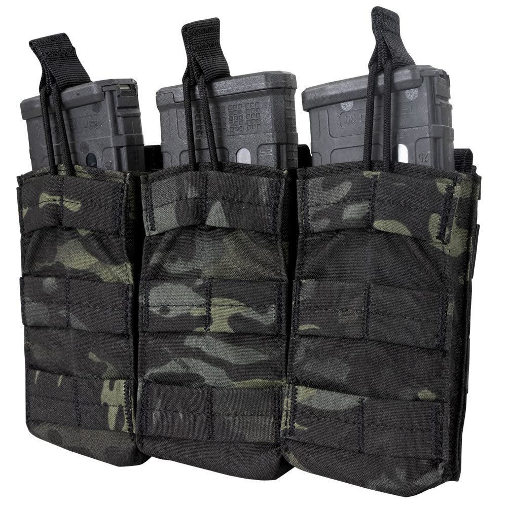 Condor Elite MA27-021 Triple M4/M16 Open Top Mag Pouch Multicam Black