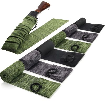Sumind 6 Pcs Silicone Gun Sock Anti Rust, 55 Inch, Green, Black, Dark Gray