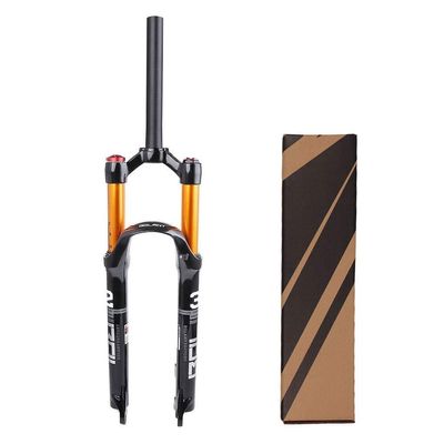 LvTu Magnesium Alloy Suspension Fork 26/27.5/29 Inch, Tapered Steerer and Straight Steerer Front Fork (Color : Straight Manual Lockout, Size : 29")
