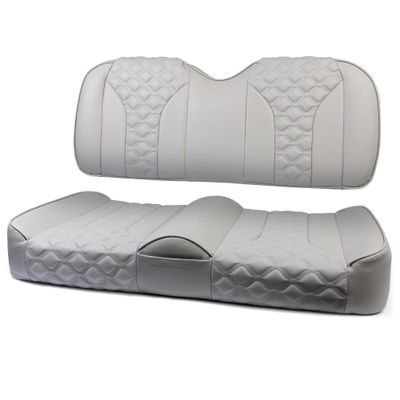 MODZ FS2 Custom Golf Cart Front Seat for EZGO RXV - [2008-Up] - Gray Base - X-Diamond Pattern