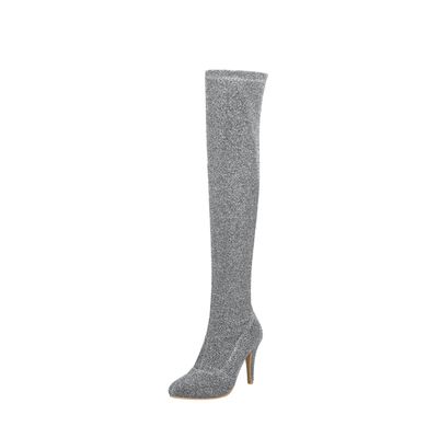 Womens Stiletto Over the Knee Boots - Sexy Pointed Toe Thigh-high High Heel Long Boots Fashion Was Thin Comfortable Casual Shoes