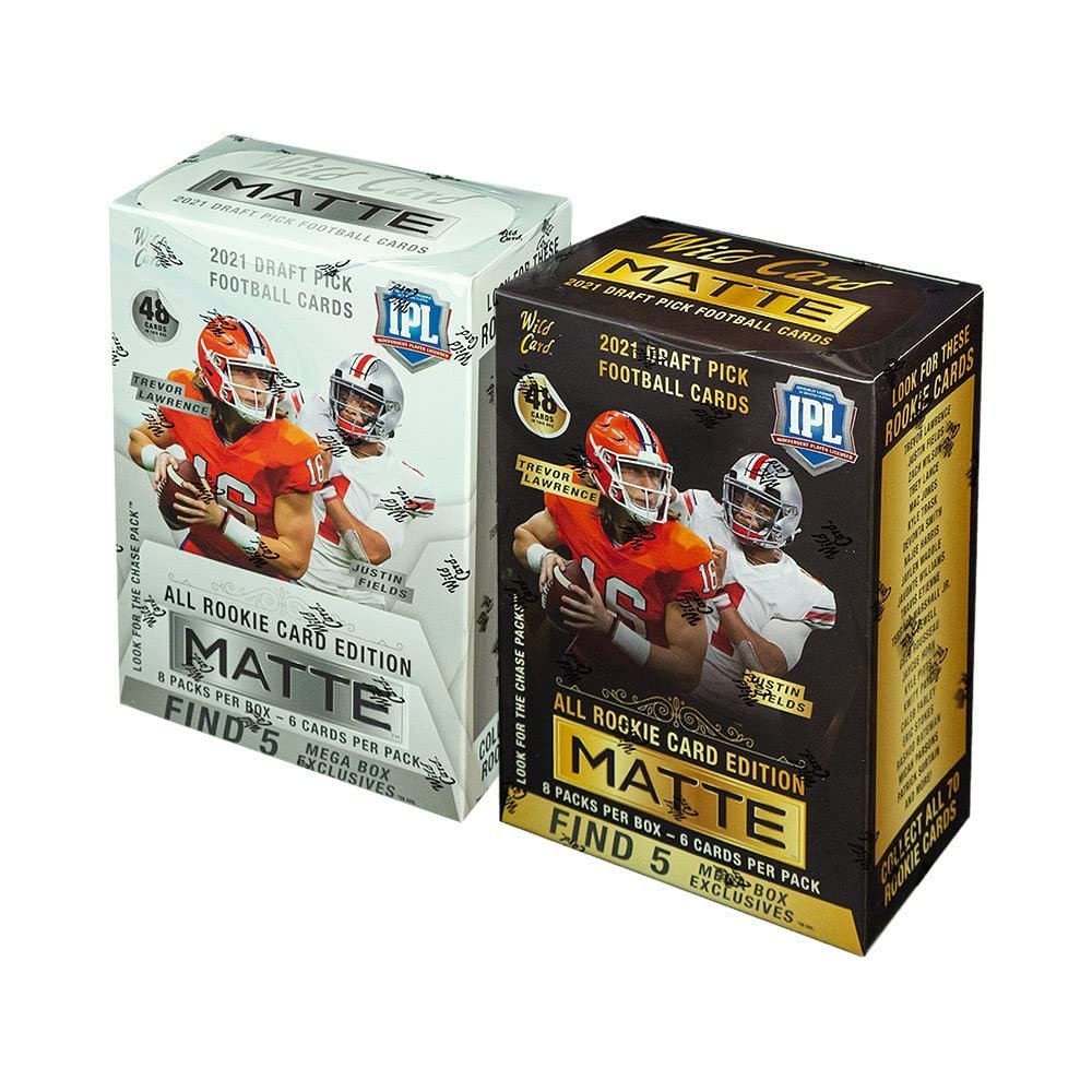 Wild Card Football 2021 Wild Card Matte Football Mega 2-Box Lot