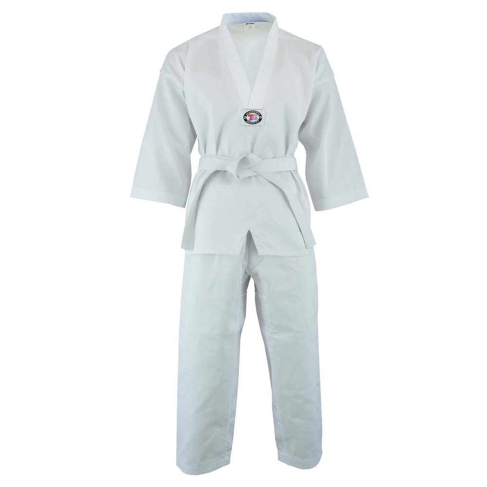 Ultimate - Taekwondo Gi Uniform - Kids Adults Unisex White Belt Included (White, 000)