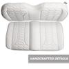 MODZ FS2 Custom Golf Cart Front Seat for Club Car Precedent/Onward/Tempo - [2004-Up] - White Base - Cobra Pattern view 3
