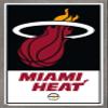 Trends International NBA Miami Heat - Logo 21 Wall Poster, 14.725" x 22.375", Barnwood Framed Version view 1